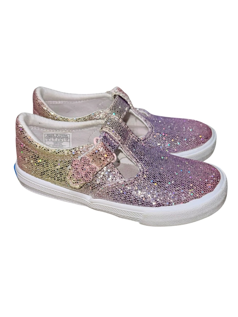 Keds Glitter Mary Jane Sneakers 8C Toddler Girls